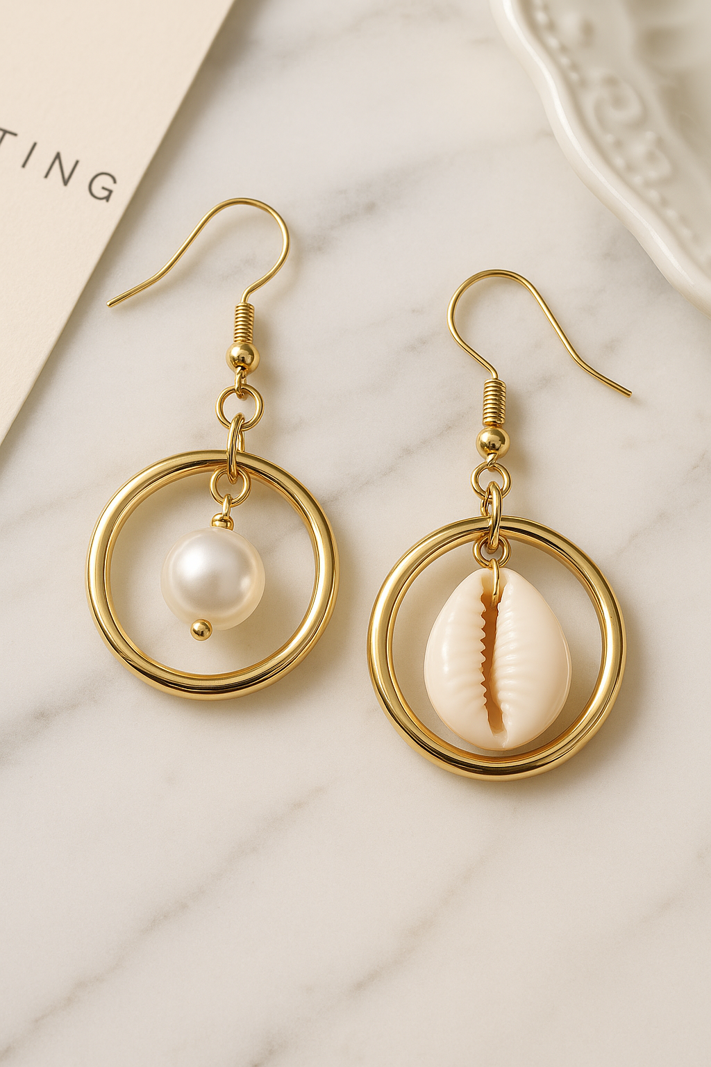 Ocean Vibe Conch Earrings