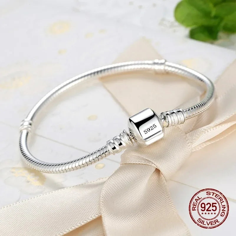Handmade Snake Bone Silver Bracelet