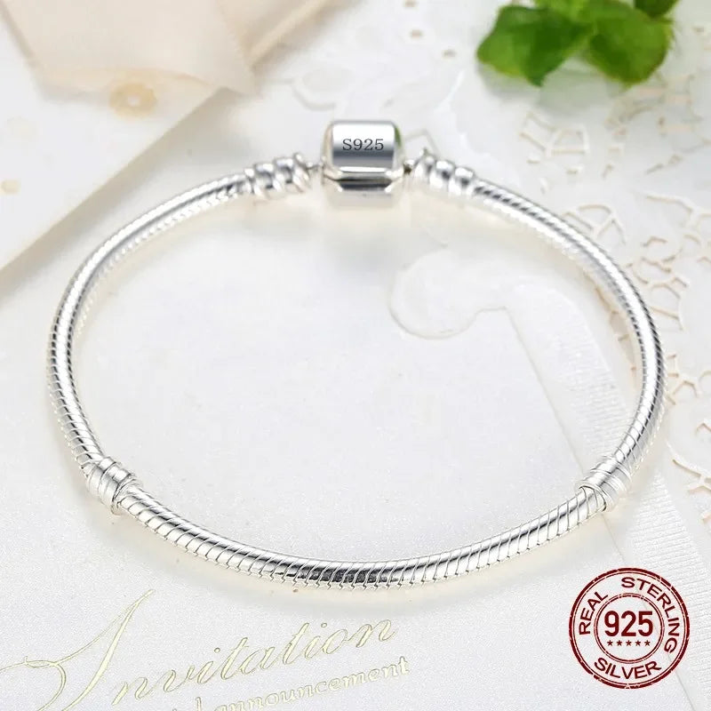 Handmade Snake Bone Silver Bracelet