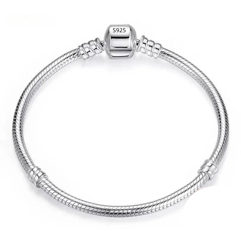 Handmade Snake Bone Silver Bracelet