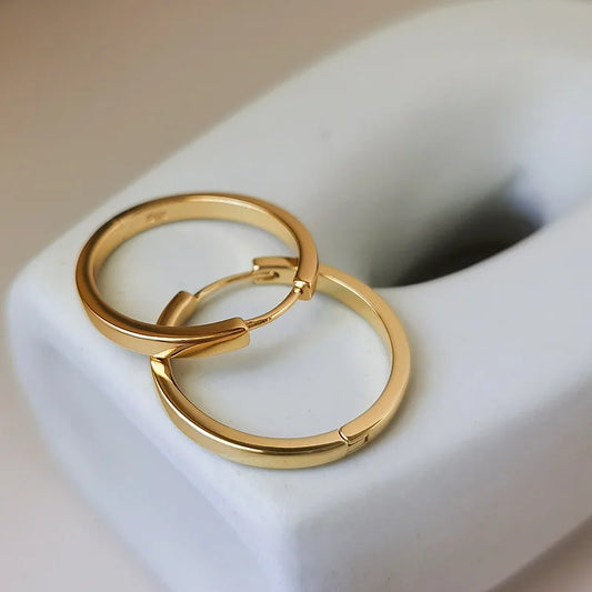 Classic Gold Hoop Earings