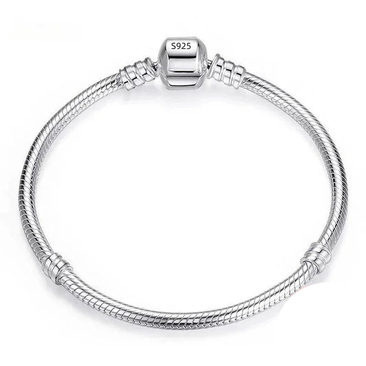 Handmade Snake Bone Silver Bracelet